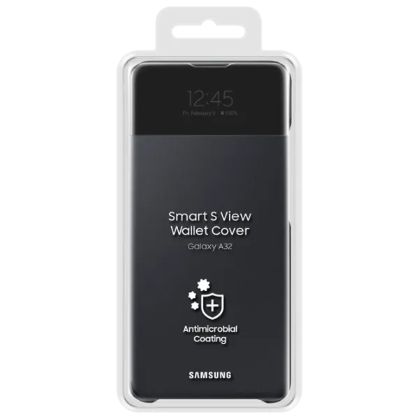 Чехол для смартфона Samsung Galaxy A32 Samsung/ Flip Cover View/ Poliuretan/ Policarbonat/ Черный photo 5