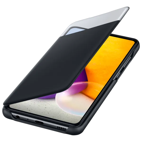 Чехол для смартфона Samsung Galaxy A72 Samsung/ Flip Cover View/ Поликарбонат/ Черный photo 3