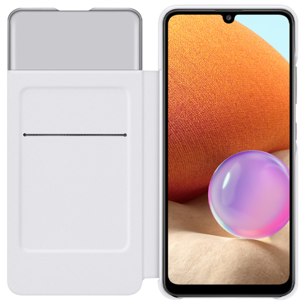 Husă pentru smartphone Samsung Galaxy A32 Samsung/ Flip Cover View/ Poliuretan/ Policarbonat/ White photo 3