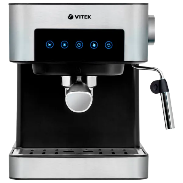 Кофеварка Vitek VT-1508 Рожковая/ 1.6 l/ Нержавеющая сталь photo 2