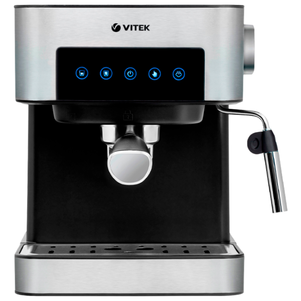 Кофеварка Vitek VT-1508 Рожковая/ 1.6 l/ Нержавеющая сталь photo 2