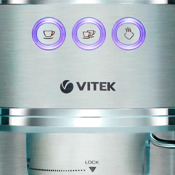 Кофеварка Vitek VT-1515 Рожковая/ 1 л/ Нержавеющая сталь photo 5
