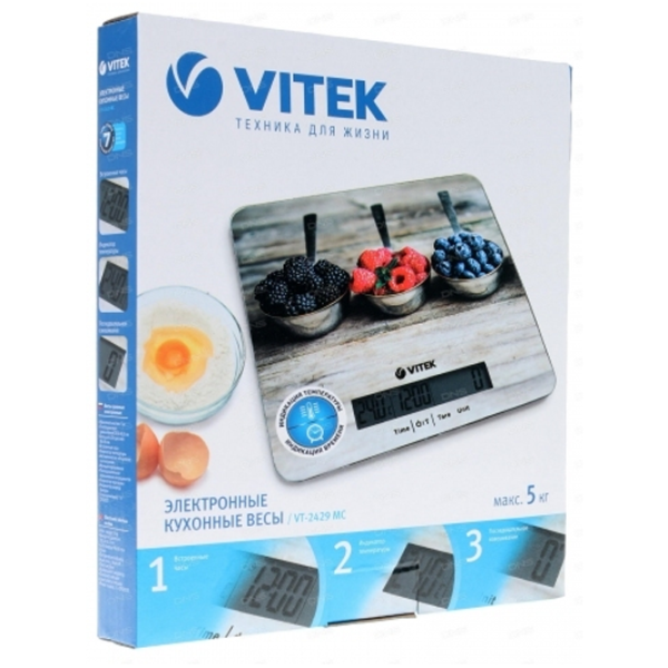 Cântar de bucătărie Vitek VT-2429 Multicolor photo 4
