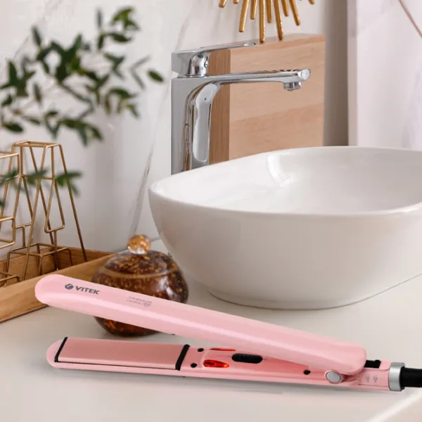 Выпрямитель для волос Vitek VT-2320 35 Вт/ Розовый photo 5 Выпрямитель для волос Vitek VT-2320 35 Вт/ Розовый photo 5