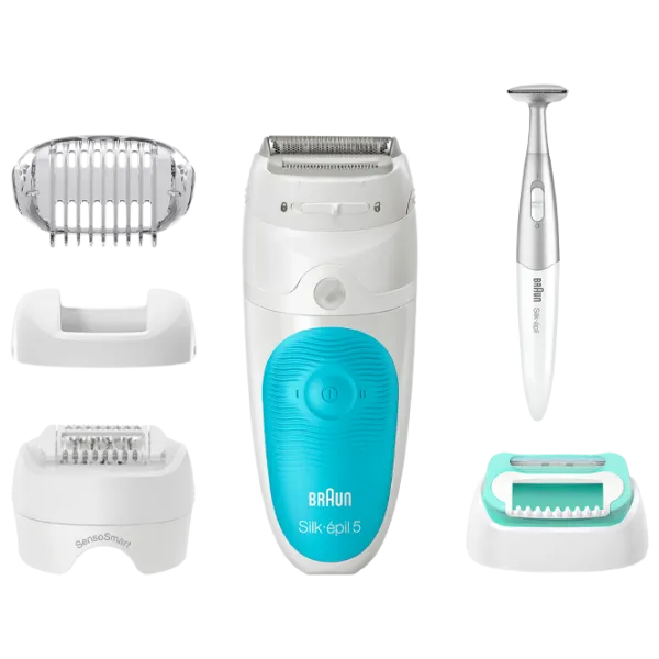 Эпилятор Braun SES5810 Сухая/ Влажная/ Синий Белый photo 2