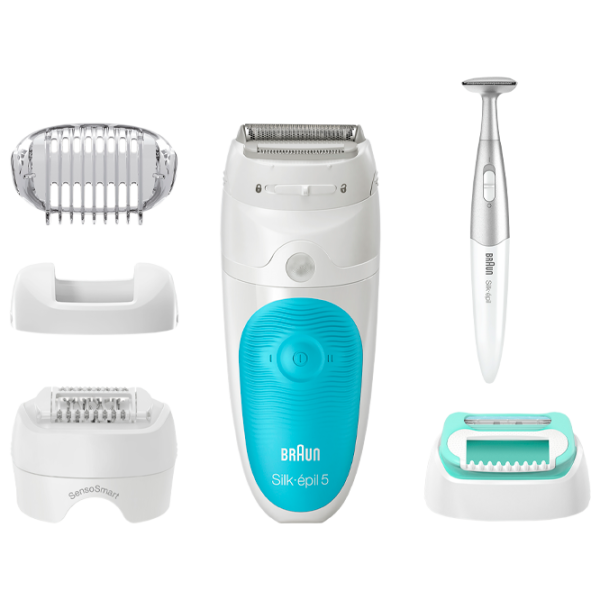 Эпилятор Braun SES5810 Сухая/ Влажная/ Синий Белый photo 2
