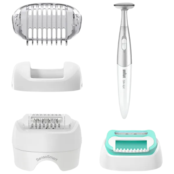 Эпилятор Braun SES5810 Сухая/ Влажная/ Синий Белый photo 3