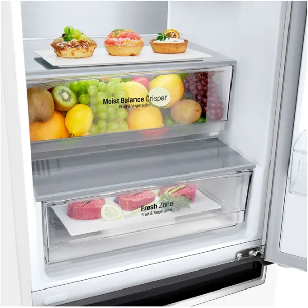 Frigider LG GA-B509MVQM cu congelator jos 
LINEARCooling/MetalFresh/DoorCooling+/White photo 8 Frigider LG GA-B509MVQM cu congelator jos 
LINEARCooling/MetalFresh/DoorCooling+/White photo 8