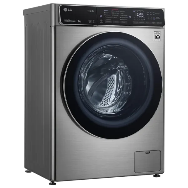 Mașină de spălat cu uscător LG F2T5HG2S Direct Drive/AI DD/Steam/LG ThinQ/7 kg/Silver photo 2 Mașină de spălat cu uscător LG F2T5HG2S Direct Drive/AI DD/Steam/LG ThinQ/7 kg/Silver photo 2