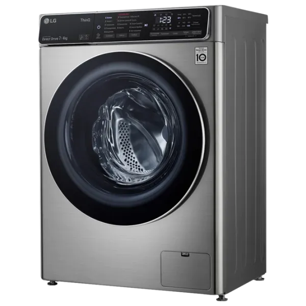 Mașină de spălat cu uscător LG F2T5HG2S Direct Drive/AI DD/Steam/LG ThinQ/7 kg/Silver photo 3 Mașină de spălat cu uscător LG F2T5HG2S Direct Drive/AI DD/Steam/LG ThinQ/7 kg/Silver photo 3