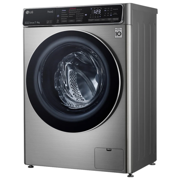 Mașină de spălat cu uscător LG F2T5HG2S Direct Drive/AI DD/Steam/LG ThinQ/7 kg/Silver photo 3 Mașină de spălat cu uscător LG F2T5HG2S Direct Drive/AI DD/Steam/LG ThinQ/7 kg/Silver photo 3
