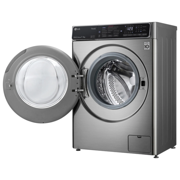 Mașină de spălat cu uscător LG F2T5HG2S Direct Drive/AI DD/Steam/LG ThinQ/7 kg/Silver photo 7 Mașină de spălat cu uscător LG F2T5HG2S Direct Drive/AI DD/Steam/LG ThinQ/7 kg/Silver photo 7