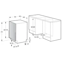 Посудомоечная машина Gorenje GV 520E10S Узкая/ Белый photo 6