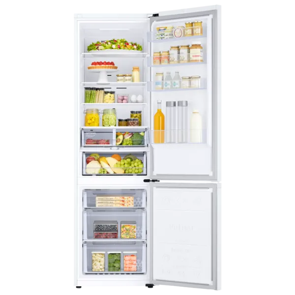 Frigider Samsung RB38T603FWW/UA cu congelator jos 385 / 203 cm / White photo 3