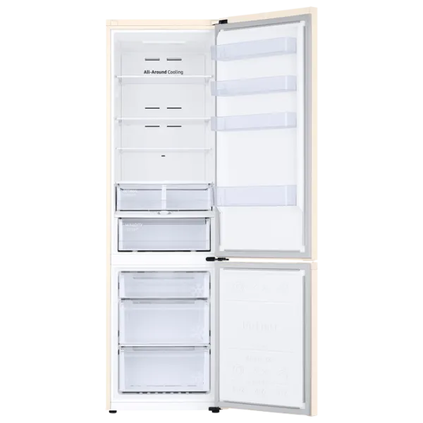 Frigider Samsung RB38T603FEL/UA cu congelator jos 385 l / 203 cm / Beige photo 6