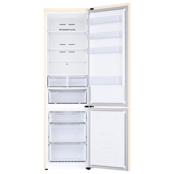 Frigider Samsung RB38T603FEL/UA cu congelator jos 385 l / 203 cm / Beige photo 6