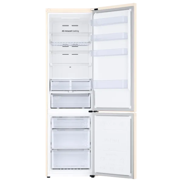 Frigider Samsung RB38T676FEL/UA cu congelator jos 385 l / 203 cm / Beige photo 5