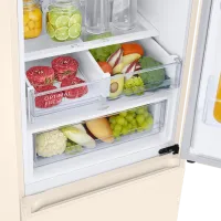 Frigider Samsung RB38T676FEL/UA cu congelator jos 385 l / 203 cm / Beige photo 7