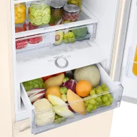 Frigider Samsung RB38T676FEL/UA cu congelator jos 385 l / 203 cm / Beige photo 8