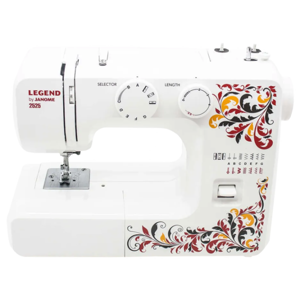 Mașină de cusut Janome Legend 2525 Electromecanică/ White photo 2