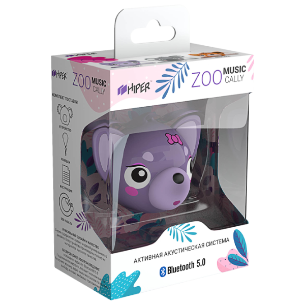 Boxă portabilă Hiper Zoo Music Cally 3 W/ Purple photo 3