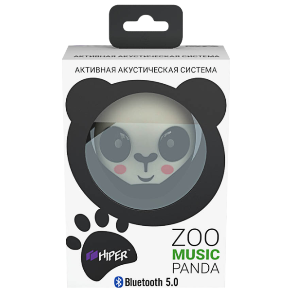 Boxă portabilă Hiper Zoo Music Panda 3 W/ White/ Black photo 3