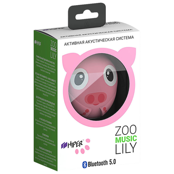 Boxă portabilă Hiper Zoo Music Lily 3 W/ Pink photo 3