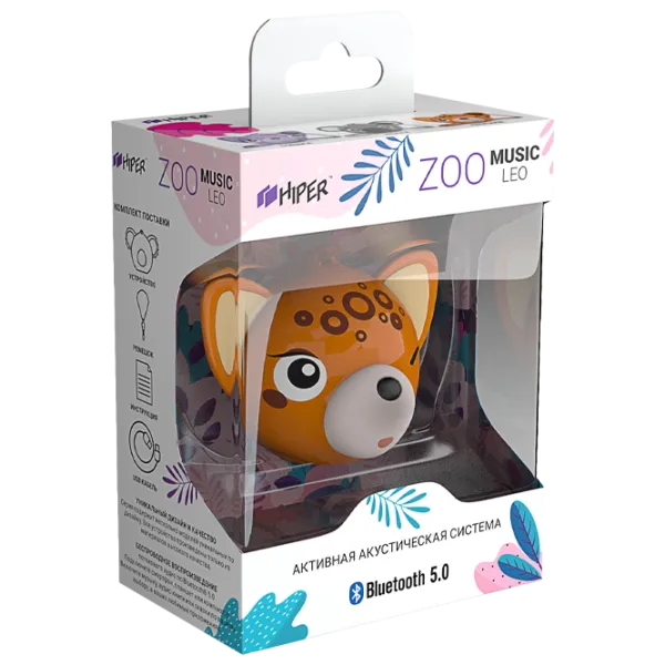 Boxă portabilă Hiper Zoo Music Leo 3 W/ Orange photo 3