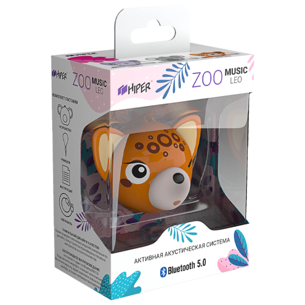 Boxă portabilă Hiper Zoo Music Leo 3 W/ Orange photo 3