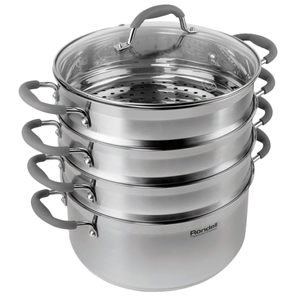 Aparat de gătit cu aburi Rondell RDS-1103 Silver photo 2
