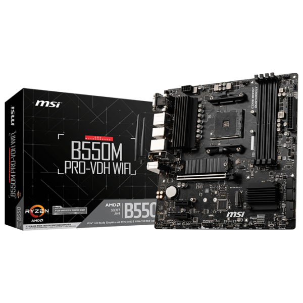 Материнская плата MSI B550M PRO-VDH WIFI mATX/ AMD B550 photo 5 Материнская плата MSI B550M PRO-VDH WIFI mATX/ AMD B550 photo 5