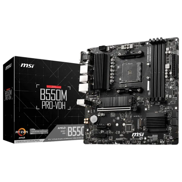 Материнская плата MSI B550M PRO-VDH mATX/ AMD B550 photo 5 Материнская плата MSI B550M PRO-VDH mATX/ AMD B550 photo 5