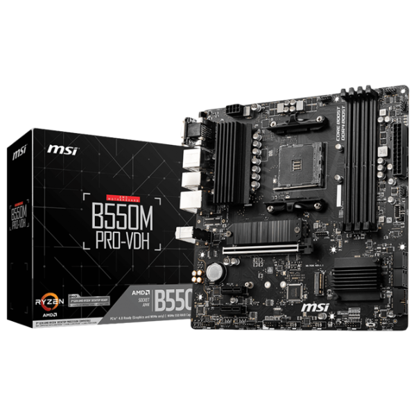 Материнская плата MSI B550M PRO-VDH mATX/ AMD B550 photo 5 Материнская плата MSI B550M PRO-VDH mATX/ AMD B550 photo 5