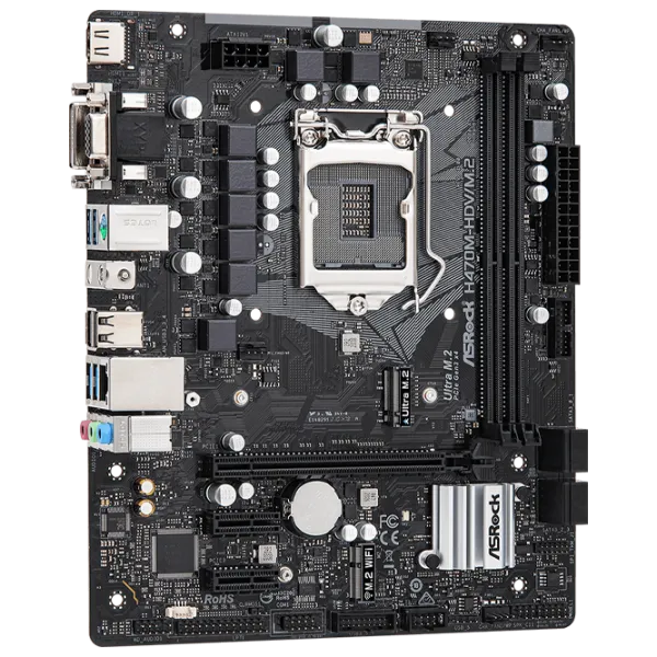 Материнская плата ASRock H470M-HDV/ M.2 mATX/ Intel H470 photo 3