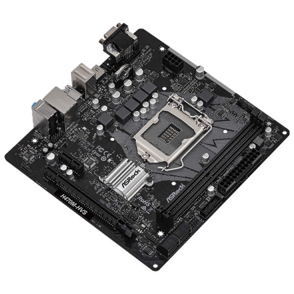 Материнская плата ASRock H470M-HVS mATX/ Intel H470 photo 2