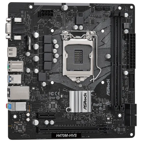 Материнская плата ASRock H470M-HVS mATX/ Intel H470 photo 3