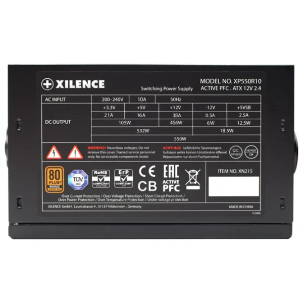 Блок питания Xilence XP550R10 85%/ 550 Вт photo 4