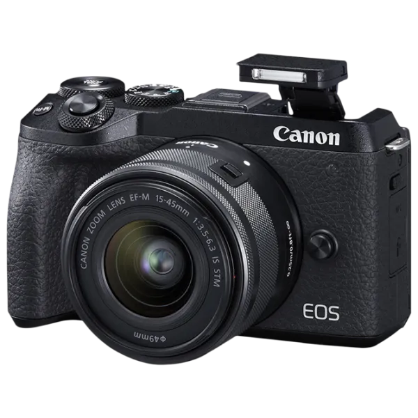 Фотоаппарат Canon EOS M6 II 15-45 IS STM KIT Kit CMOS/ Черный photo 3 Фотоаппарат Canon EOS M6 II 15-45 IS STM KIT Kit CMOS/ Черный photo 3