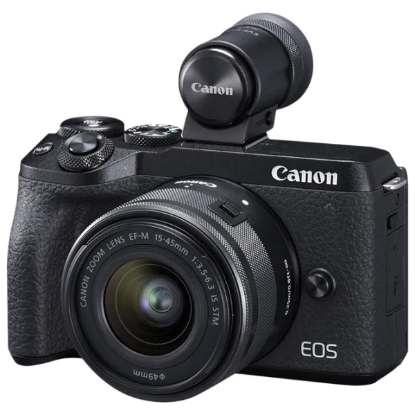 Фотоаппарат Canon EOS M6 II 15-45 IS STM KIT Kit CMOS/ Черный photo 4 Фотоаппарат Canon EOS M6 II 15-45 IS STM KIT Kit CMOS/ Черный photo 4
