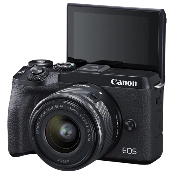 Фотоаппарат Canon EOS M6 II 15-45 IS STM KIT Kit CMOS/ Черный photo 6 Фотоаппарат Canon EOS M6 II 15-45 IS STM KIT Kit CMOS/ Черный photo 6