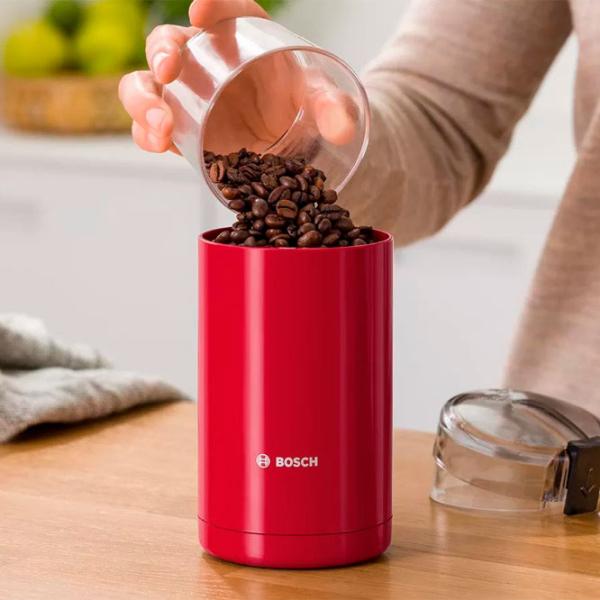 Râșniță de cafea Bosch TSM6A014R Cuțit rotativ/ 75 g/ Red photo 5