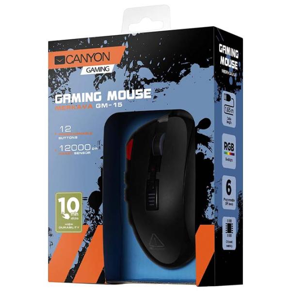 Mouse Canyon Merkava GM-15 USB/ Black photo 5 Mouse Canyon Merkava GM-15 USB/ Black photo 5