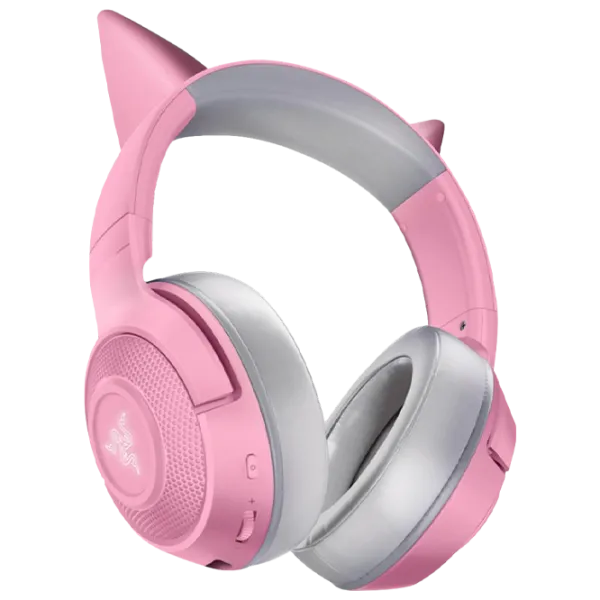 Căști Razer Kraken Quartz Kitty Edition BT White Pink Fără fir/ Personal photo 3