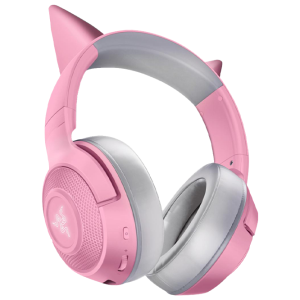 Căști Razer Kraken Quartz Kitty Edition BT White Pink Fără fir/ Personal photo 3
