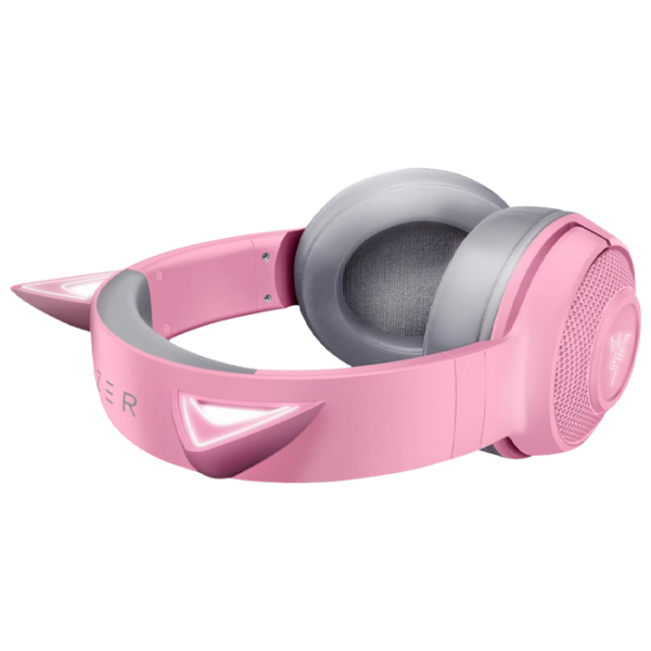 Căști Razer Kraken Quartz Kitty Edition BT White Pink Fără fir/ Personal photo 4