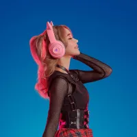 Căști Razer Kraken Quartz Kitty Edition BT White Pink Fără fir/ Personal photo 7