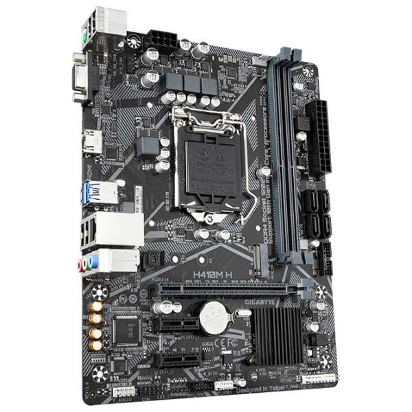 Материнская плата Gigabyte H410M S2H V2 1.0 mATX/ Intel H410 photo 2