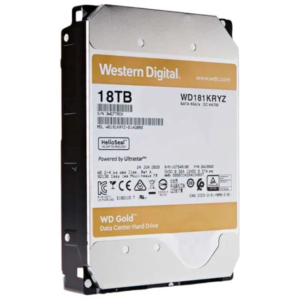 HDD Western Digital Gold Enterprise 18 TB WD181KRYZ/ Yellow photo 4