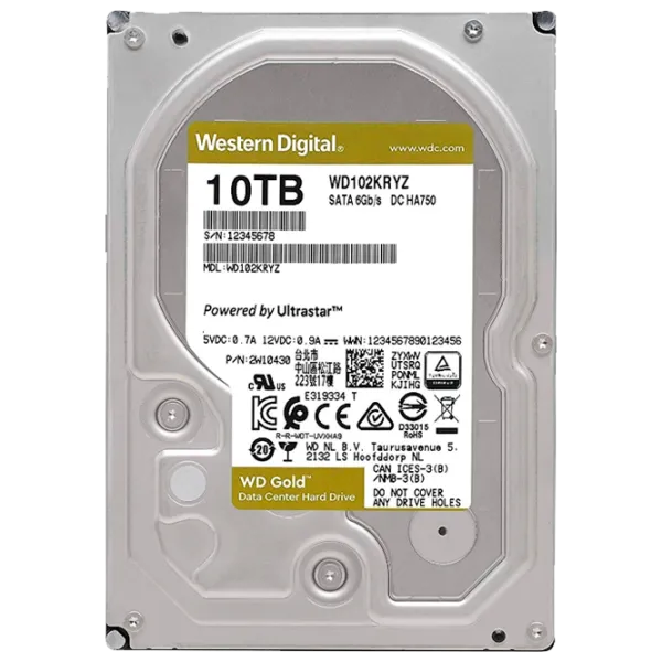 HDD Western Digital Gold Enterprise 10 TB WD102KRYZ/ Yellow photo 3