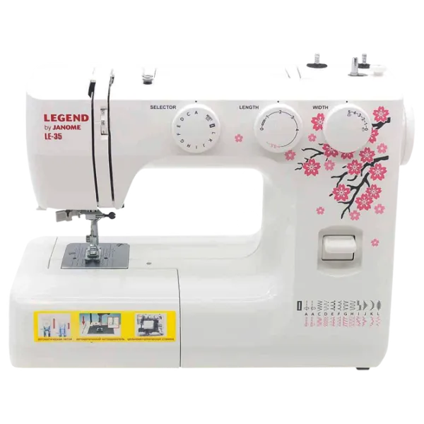 Mașină de cusut Janome Legend LE-35 Electromecanică/ White photo 2